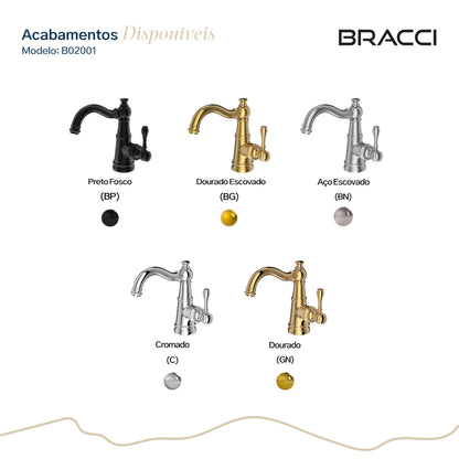 TORNEIRA MONOCOMANDO Q/F ST CLAIRE DOURADO