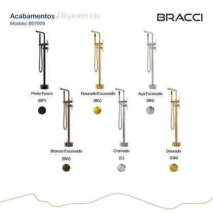 TORNEIRA MONOCOMANDO Q/F PARA BANHEIRAS PRETO