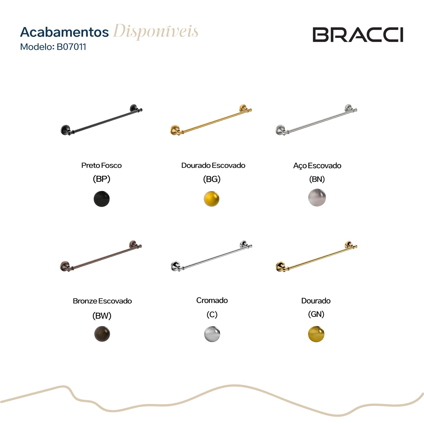 TOALHEIRO SIMPLES ST CLAIRE PRETO