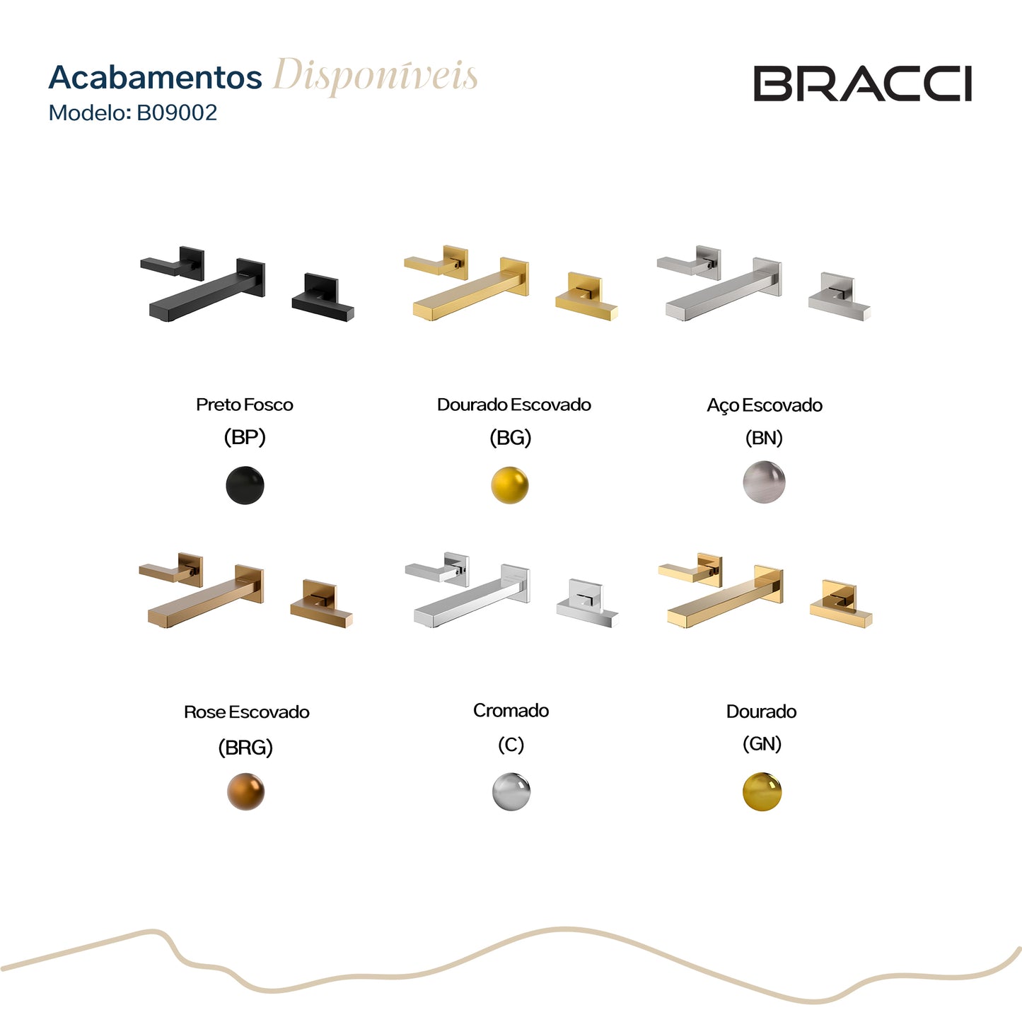 TORNEIRA DUPLO COMANDO DE PAREDE Q/F VERCCI PRETO