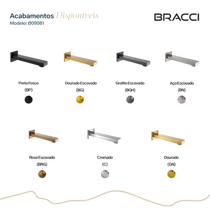 BICA DE TORNEIRA VERCCI ROSE ESCOVADO