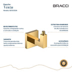 GANCHO SIMPLES DOURADO NANOTECNOLOGIA VENZA