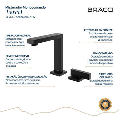 TORNEIRA ÁGUA FRIA VERCCI PRETO