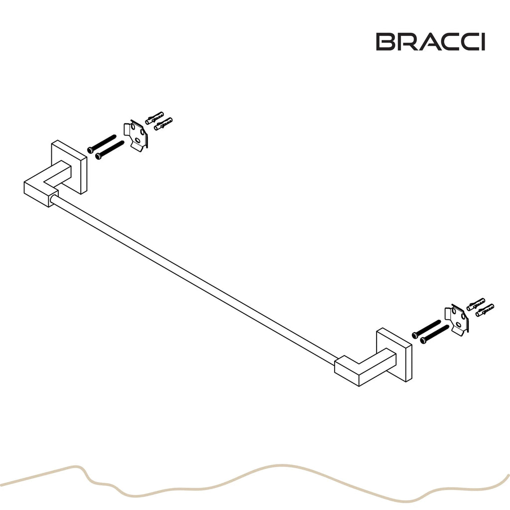 TOALHEIRO SIMPLES AÇO ESCOVADO VENZA