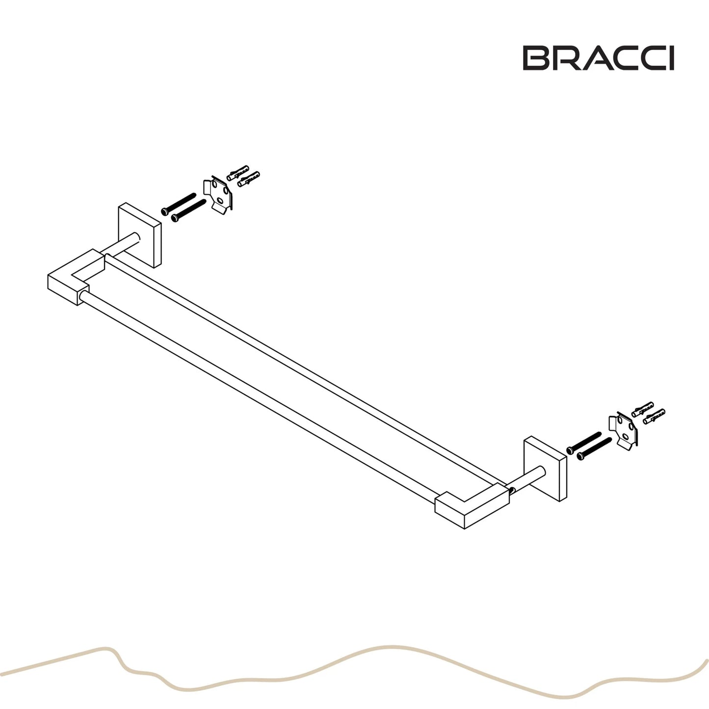 TOALHEIRO DUPLO CROMADO VERCCI