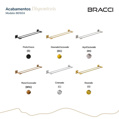 TOALHEIRO DUPLO CROMADO VERCCI