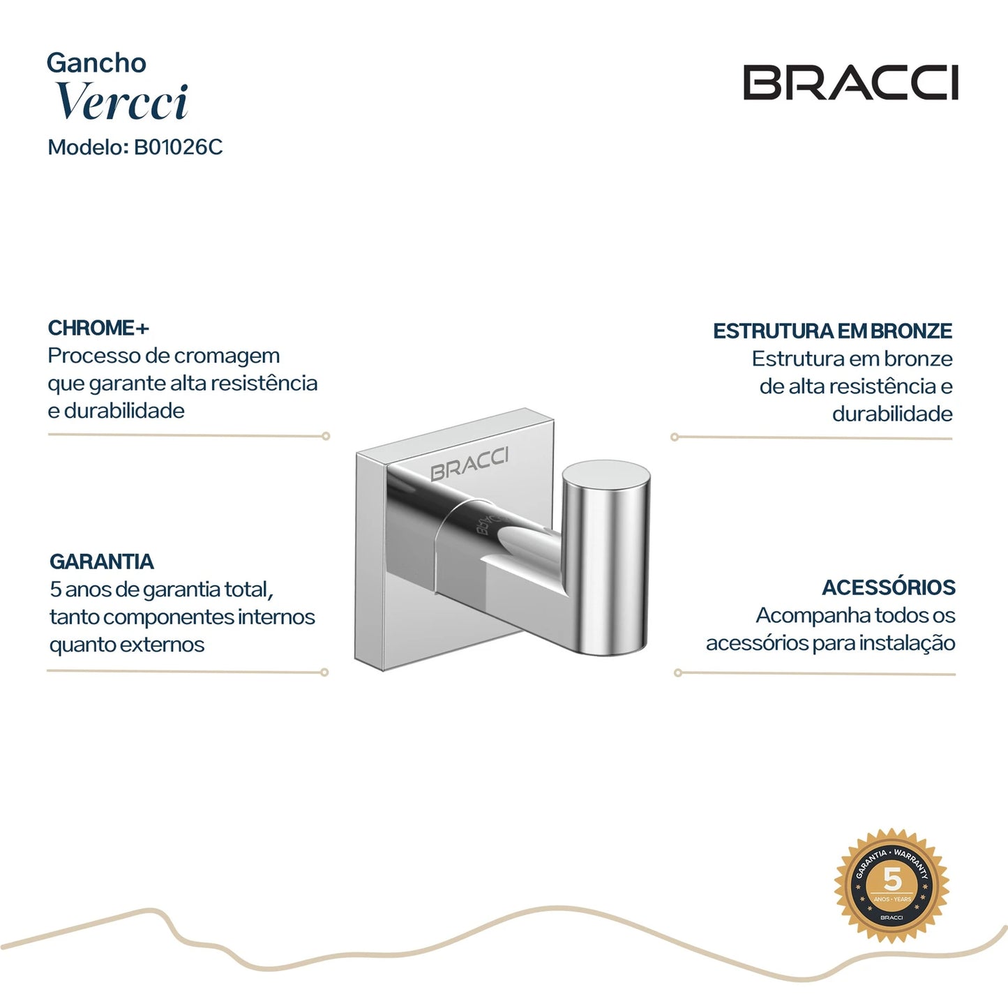 GANCHO SIMPLES VERCCI