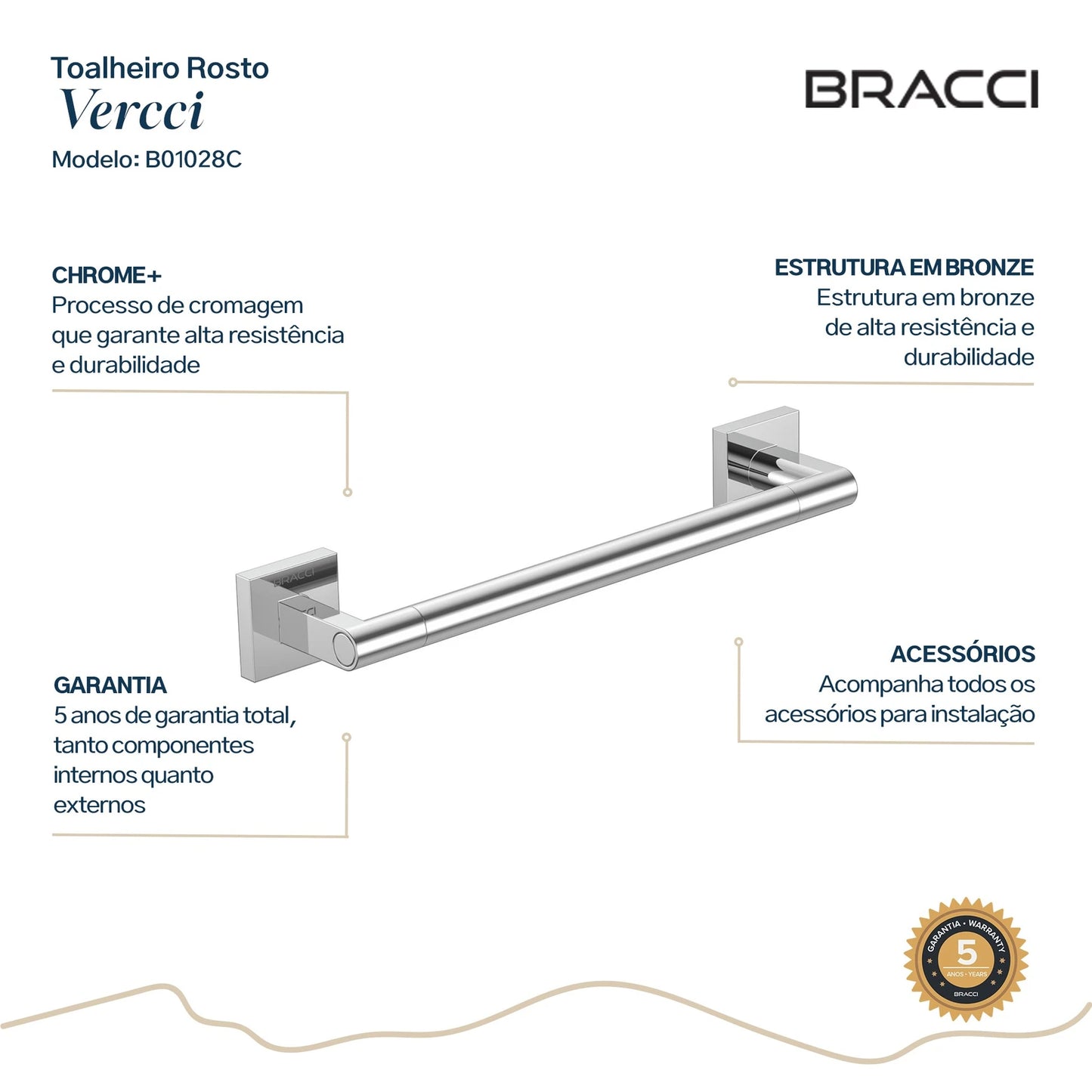 TOALHEIRO DE ROSTO VERCCI