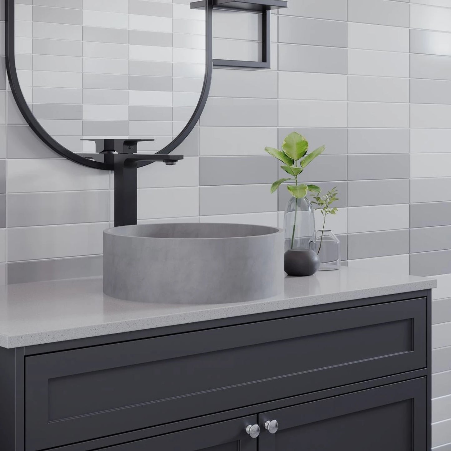 TORNEIRA MONOCOMANDO Q/F VERCCI SLIM ALTO PRETO