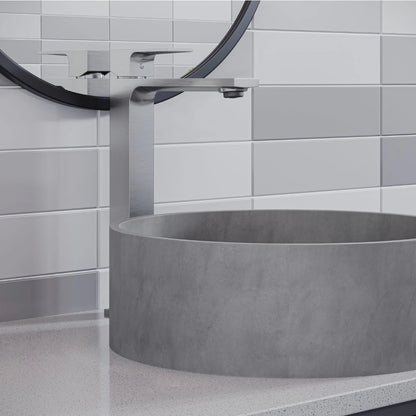 TORNEIRA MONOCOMANDO Q/F VERCCI SLIM ALTO AÇO ESCOVADO