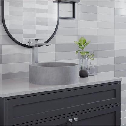 TORNEIRA MONOCOMANDO Q/F VERCCI SLIM ALTO AÇO ESCOVADO