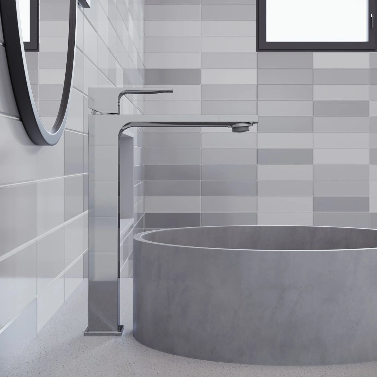 TORNEIRA MONOCOMANDO Q/F VERCCI SLIM ALTO CROMADO