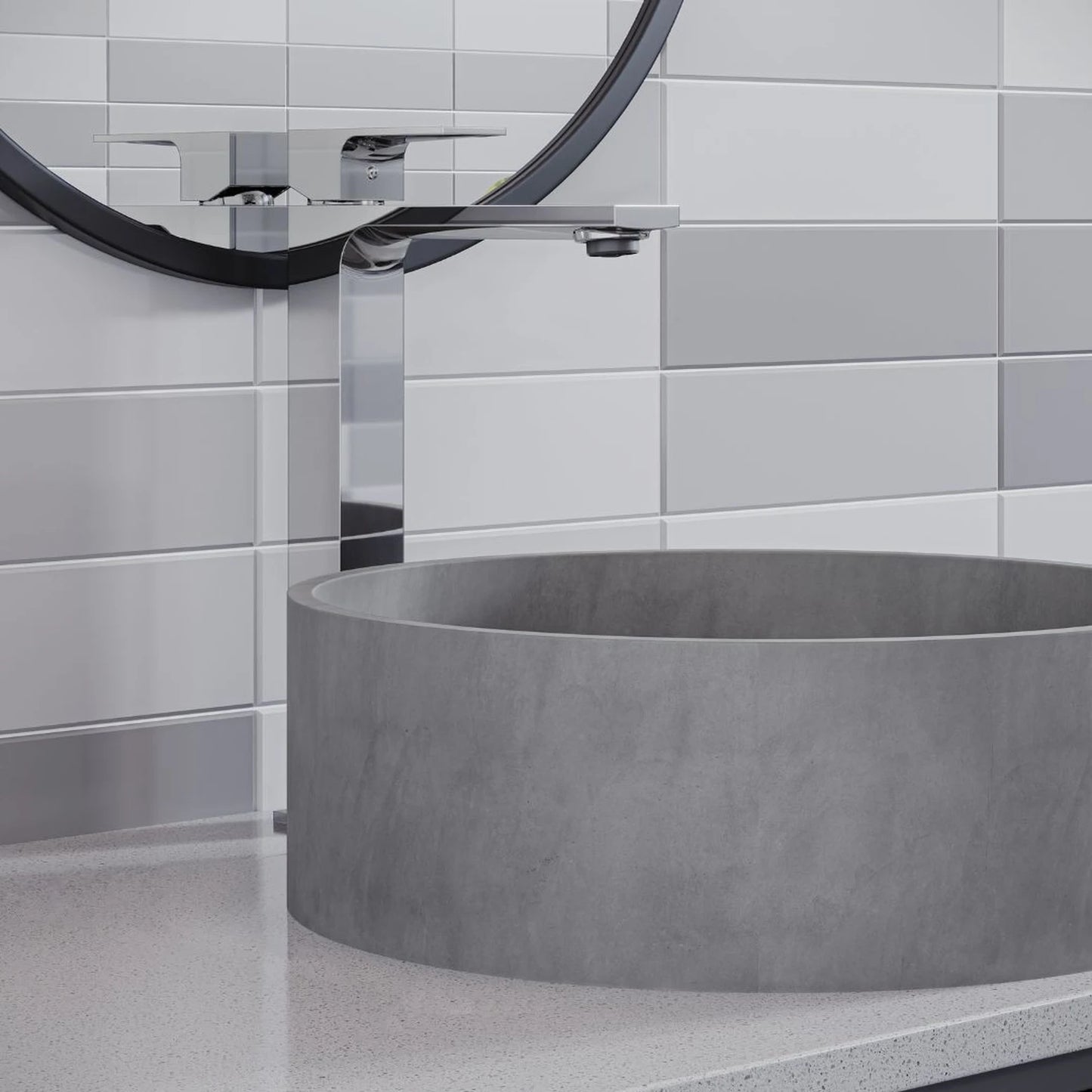 TORNEIRA MONOCOMANDO Q/F VERCCI SLIM ALTO CROMADO