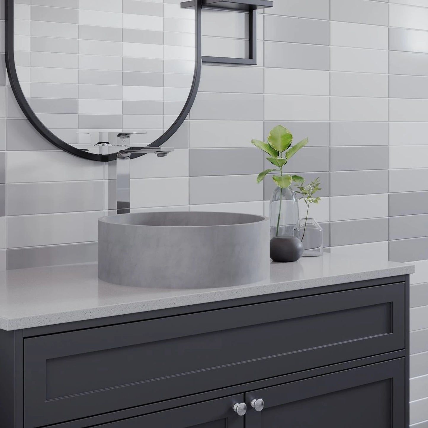 TORNEIRA MONOCOMANDO Q/F VERCCI SLIM ALTO CROMADO