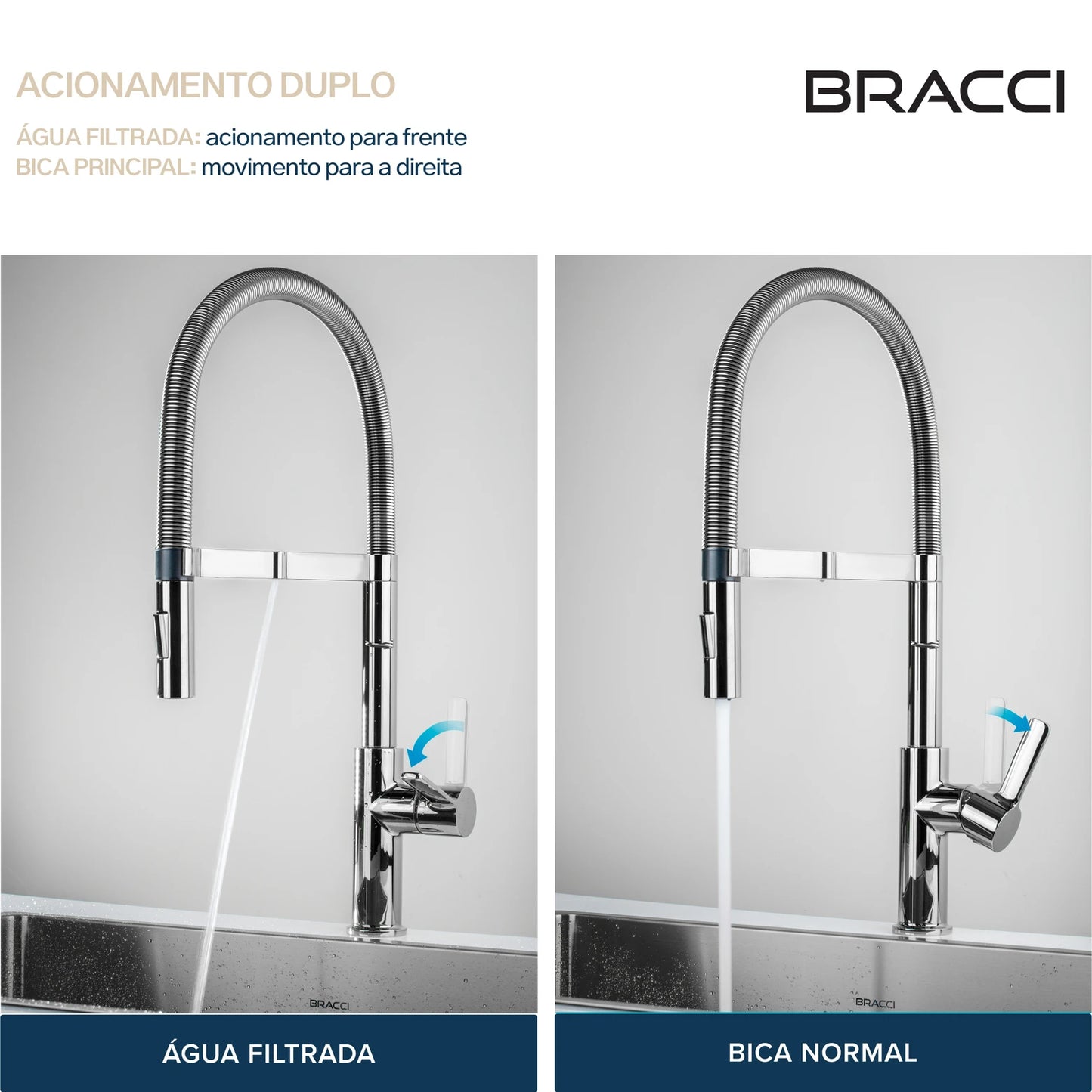 TORNEIRA MONOCOMANDO Q/F LA BELLE SPRING PRETO