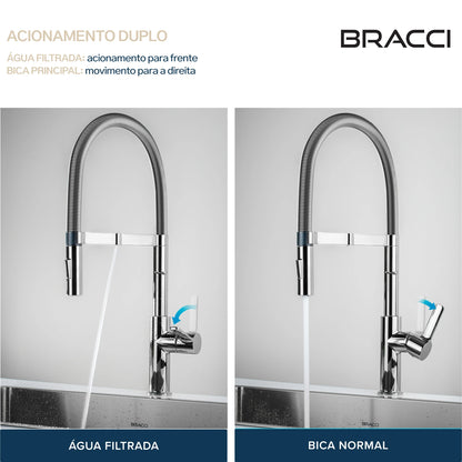 TORNEIRA MONOCOMANDO Q/F LA BELLE SPRING PRETO