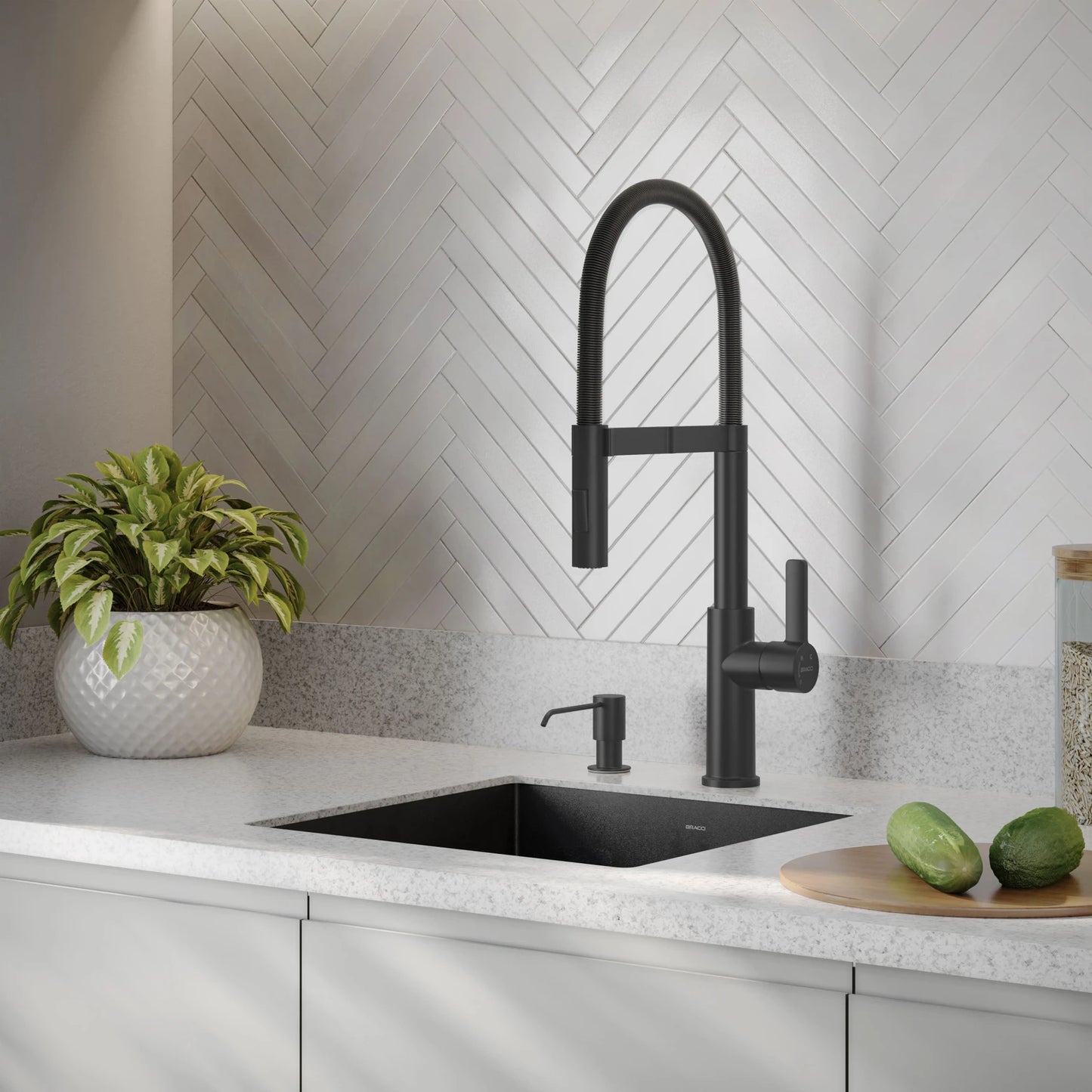 TORNEIRA MONOCOMANDO Q/F LA BELLE SPRING PRETO