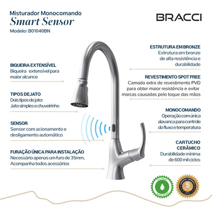 TORNEIRA MONOCOMANDO Q/F SMART SENSOR