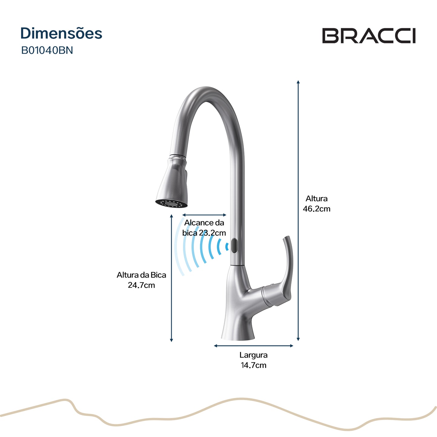 TORNEIRA MONOCOMANDO Q/F SMART SENSOR
