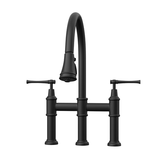 TORNEIRA DUPLO COMANDO Q/F BRIDGE PRETO