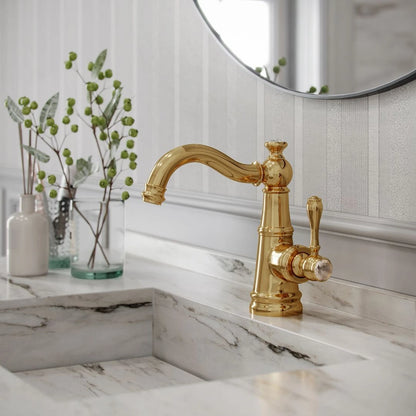 TORNEIRA MONOCOMANDO Q/F ST CLAIRE DOURADO