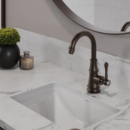 TORNEIRA MONOCOMANDO Q/F ST CLAIRE BRONZE ESCOVADO