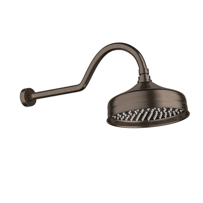 CHUVEIRO DE PAREDE BRONZE ESCOVADO