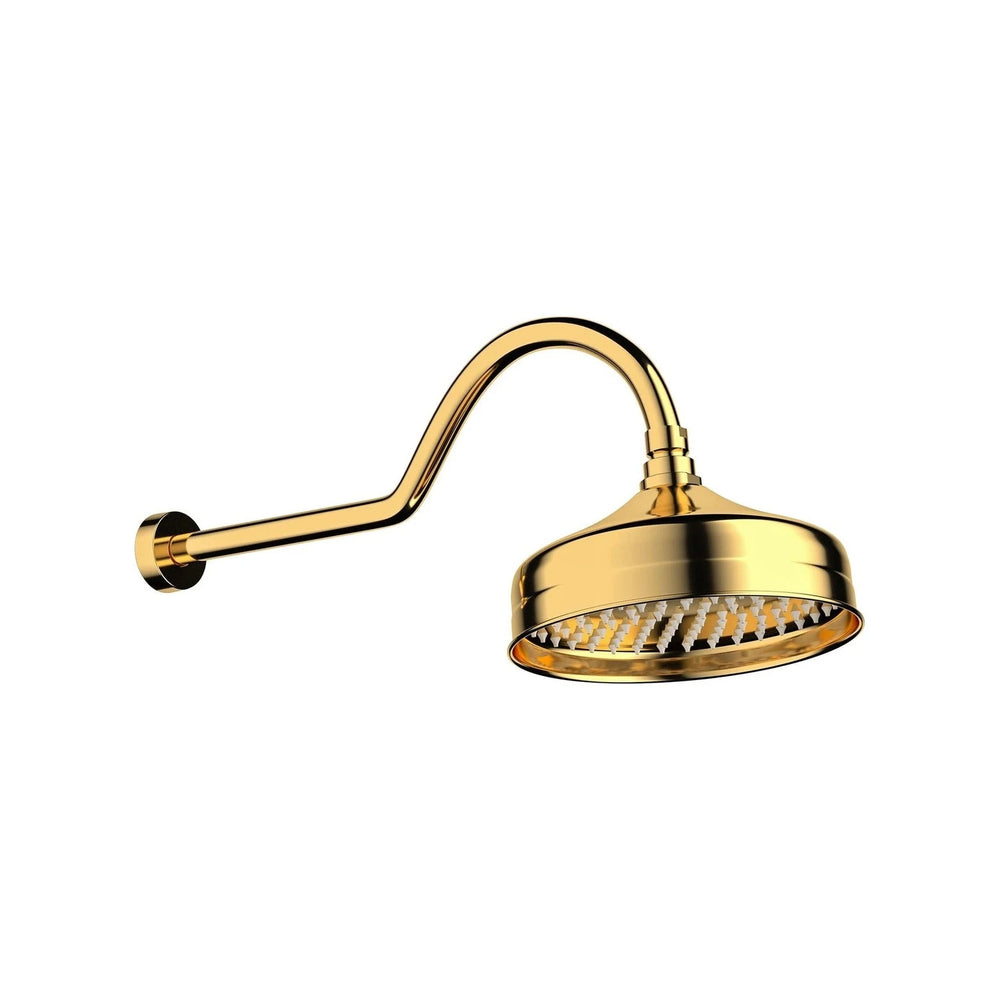 CHUVEIRO DE PAREDE DOURADO