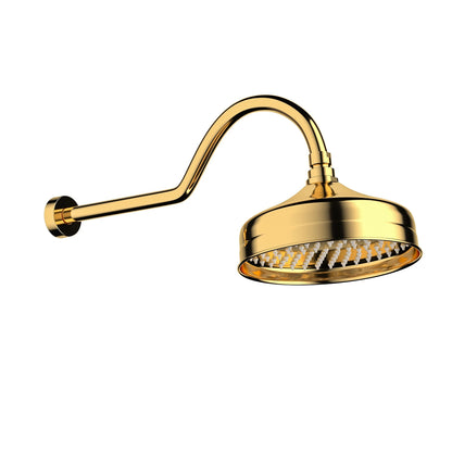 CHUVEIRO DE PAREDE DOURADO