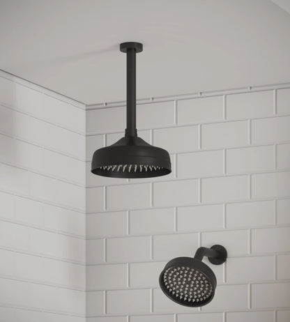CHUVEIRO DE TETO PRETO FOSCO
