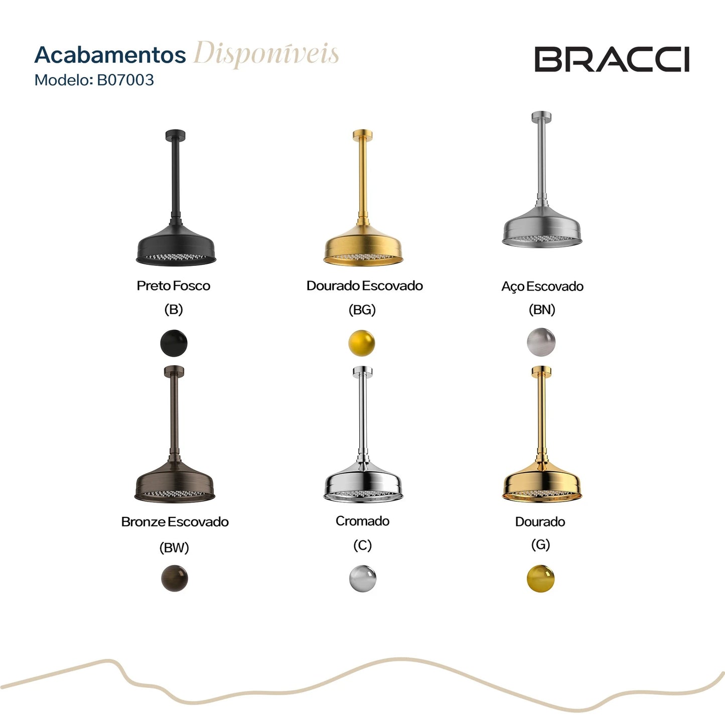 CHUVEIRO DE TETO CROMADO