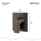 ACABAMENTO MONOCOMANDO DE CHUVEIRO BRONZE ESCOVADO