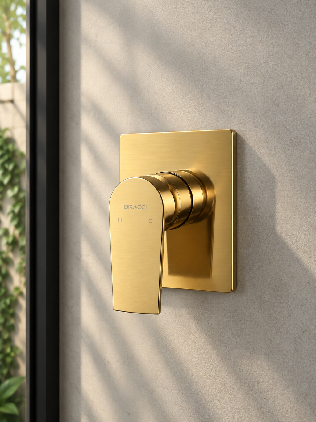 ACABAMENTO MONOCOMANDO CHUVEIRO DOURADO  NANOTECNOLOGIA