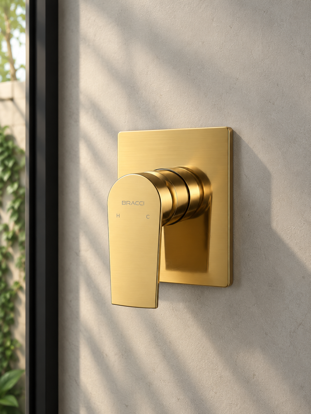 ACABAMENTO MONOCOMANDO CHUVEIRO DOURADO  NANOTECNOLOGIA