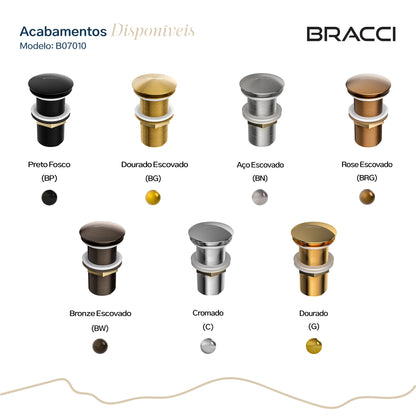 VÁLVULA DE ESCOAMENTO PRETO FOSCO