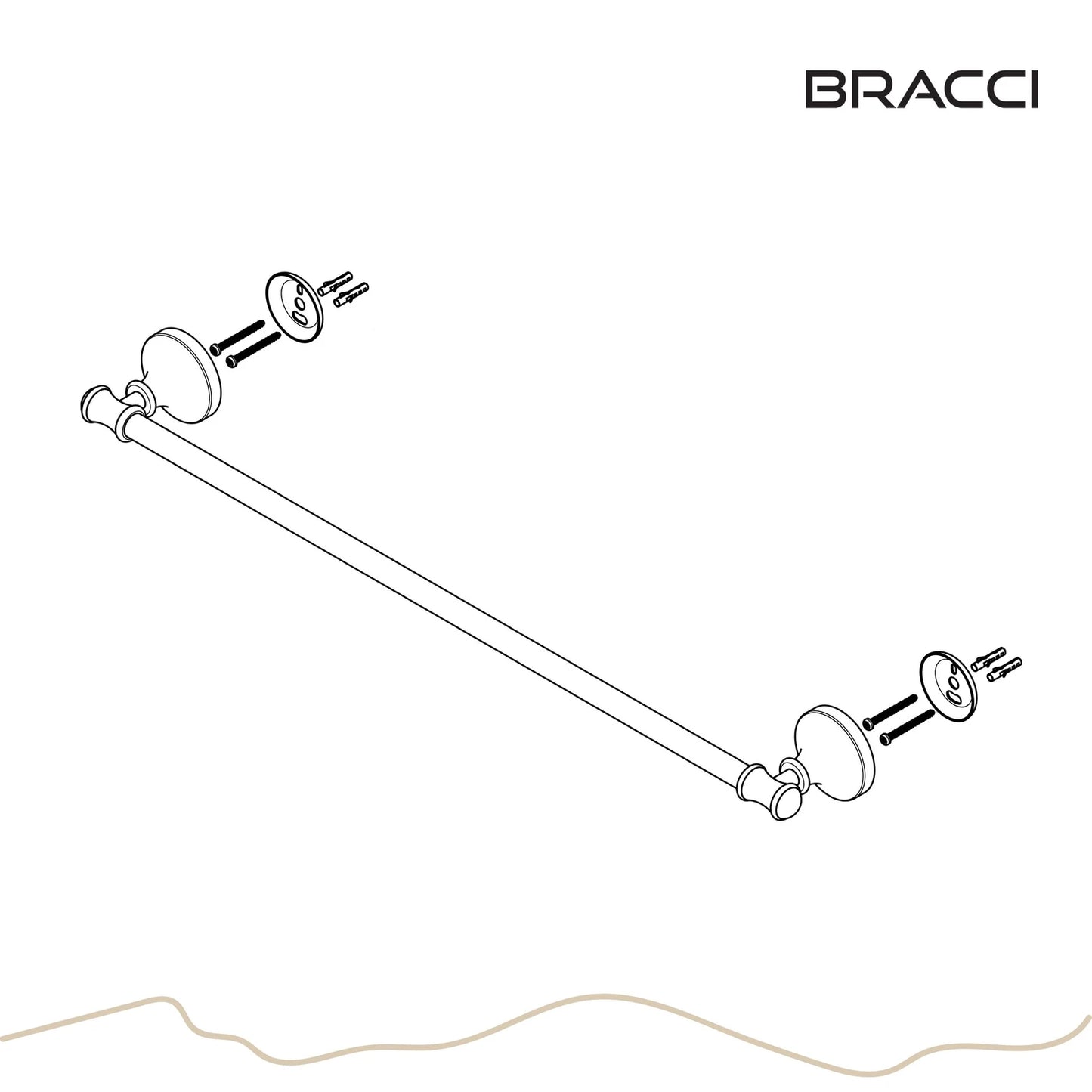 TOALHEIRO SIMPLES ST CLAIRE CROMADO