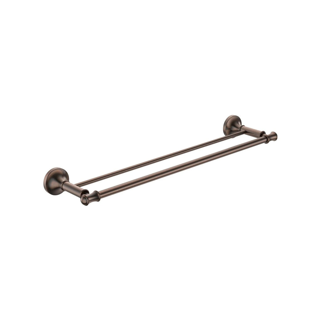 TOALHEIRO DUPLO ST CLAIRE BRONZE ESCOVADO