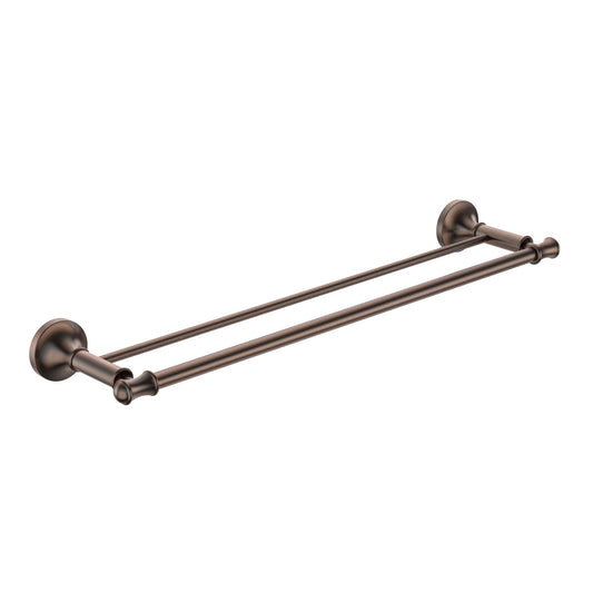 TOALHEIRO DUPLO ST CLAIRE BRONZE ESCOVADO
