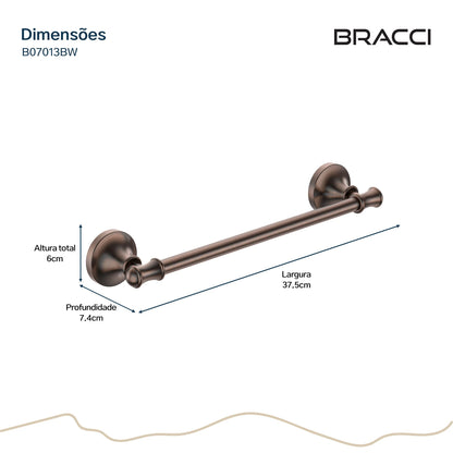TOALHEIRO ROSTO ST CLAIRE BRONZE ESCOVADO