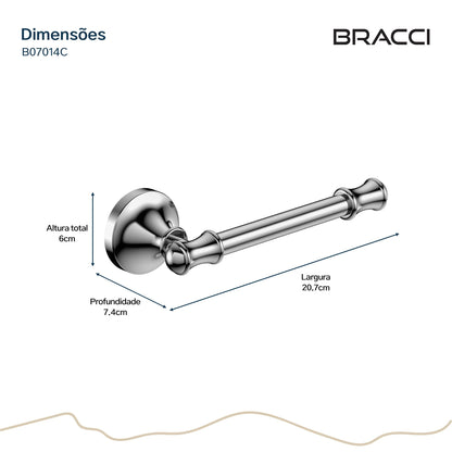 PORTA PAPEL HIGIÊNICO ST CLAIRE CROMADO