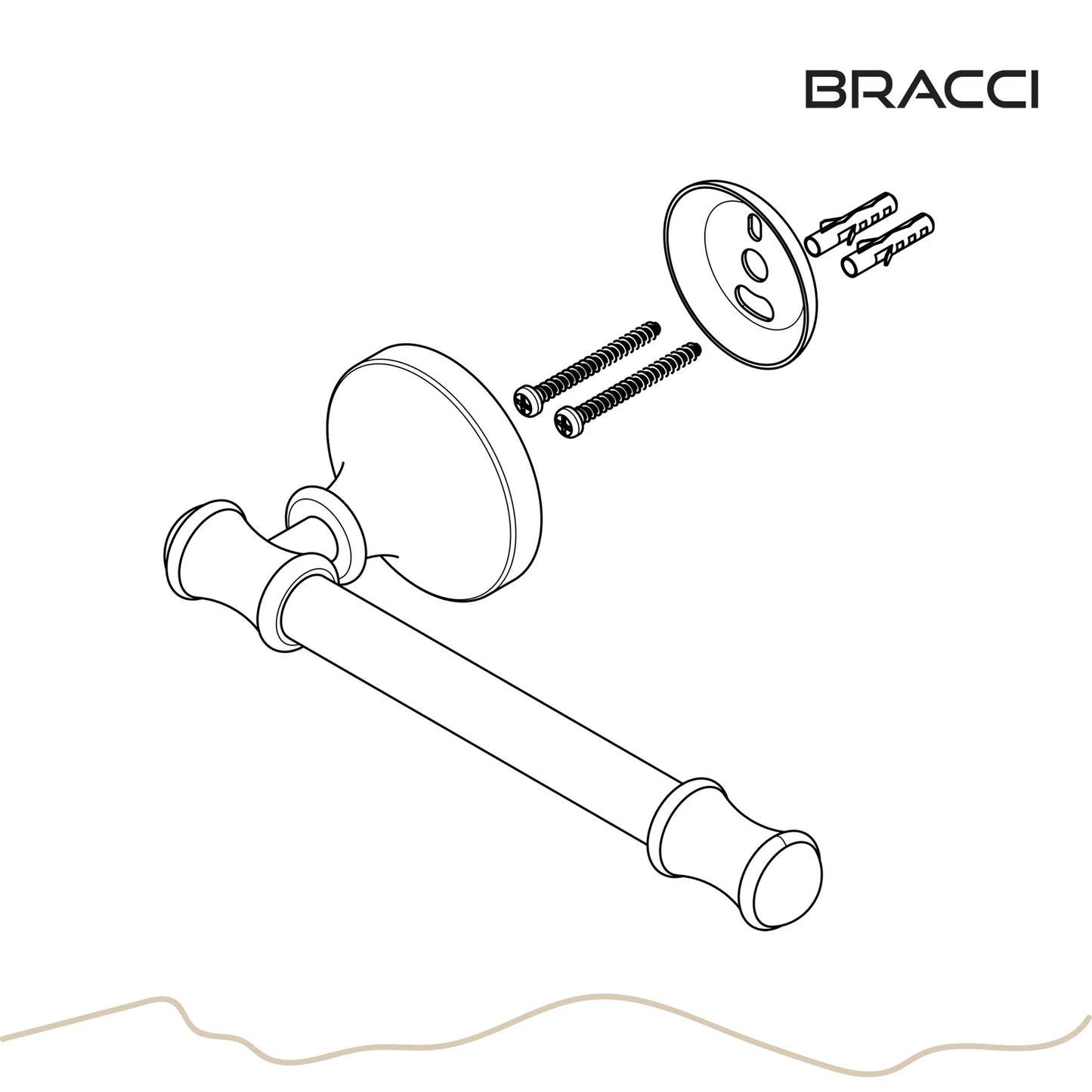 PORTA PAPEL HIGIÊNICO ST CLAIRE CROMADO