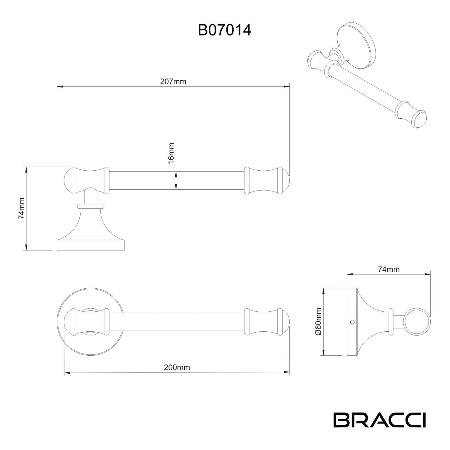 PORTA PAPEL HIGIENICO ST CLAIRE DOURADO