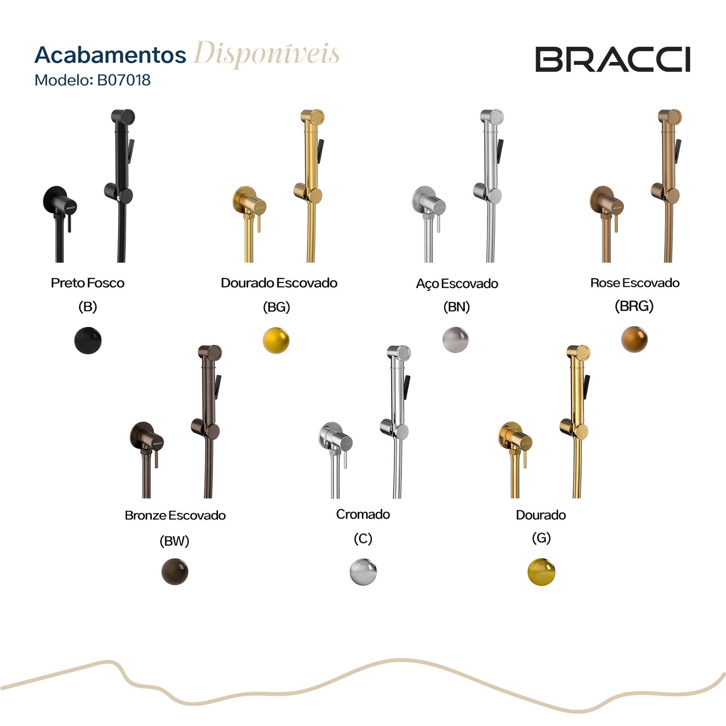 DUCHA HIGIÊNICA PRETO FOSCO