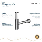SIFÃO CROMADO