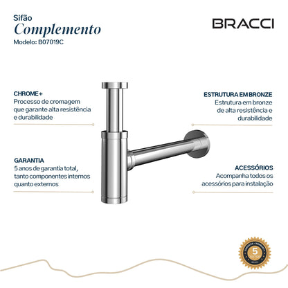 SIFÃO CROMADO