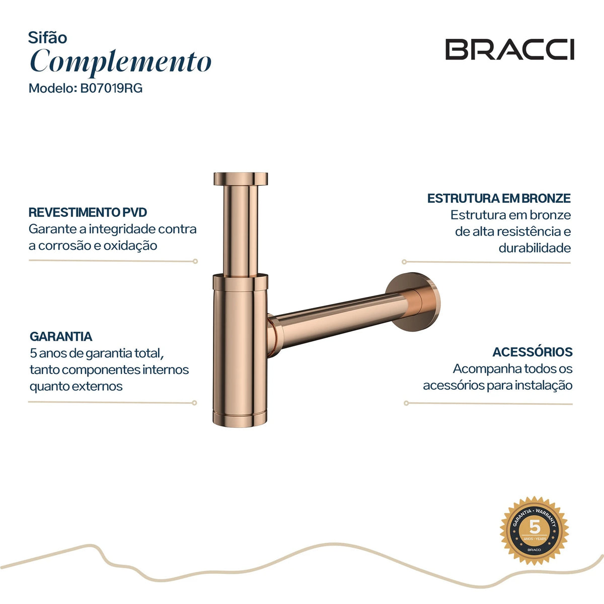 SIFÃO ROSE GOLD