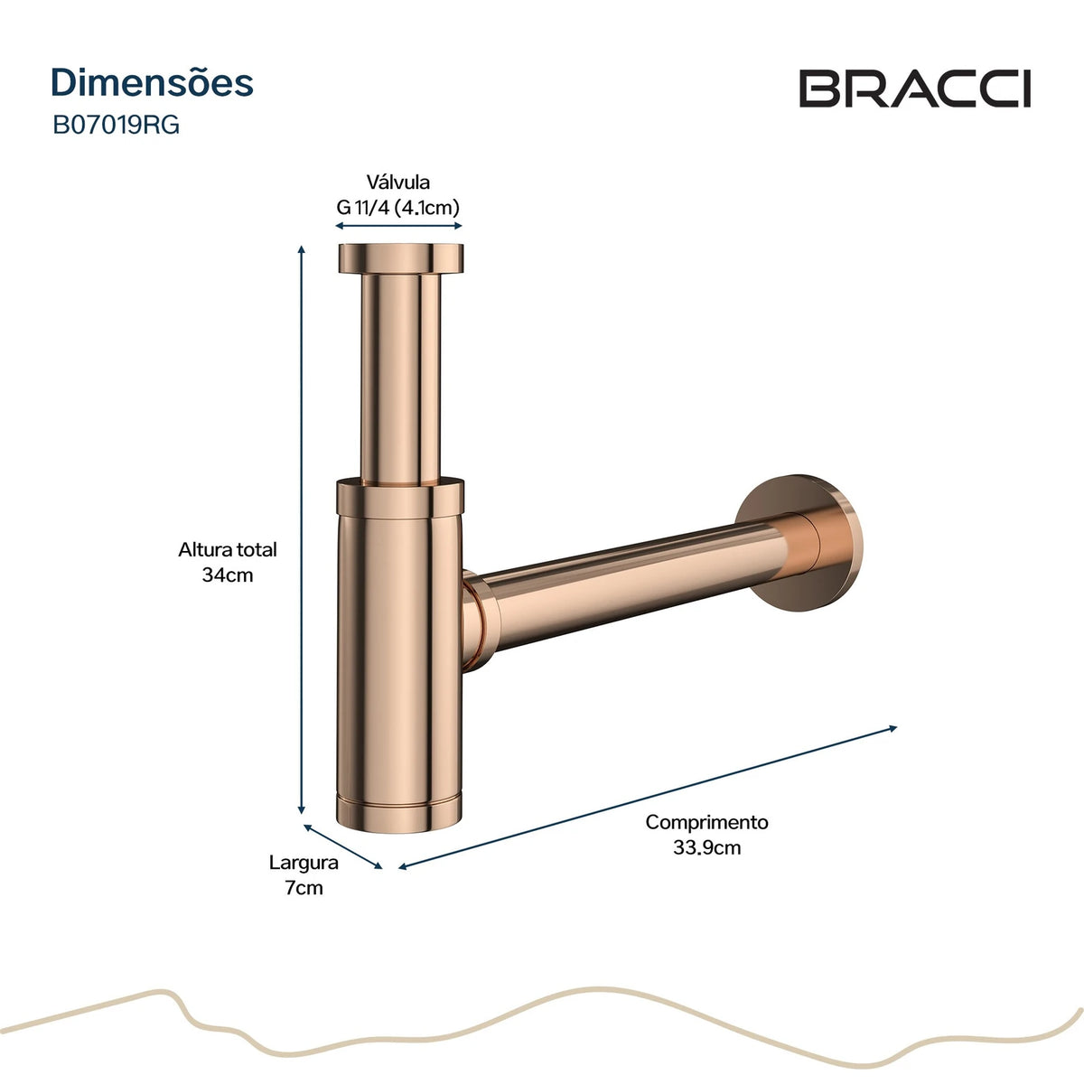 SIFÃO ROSE GOLD