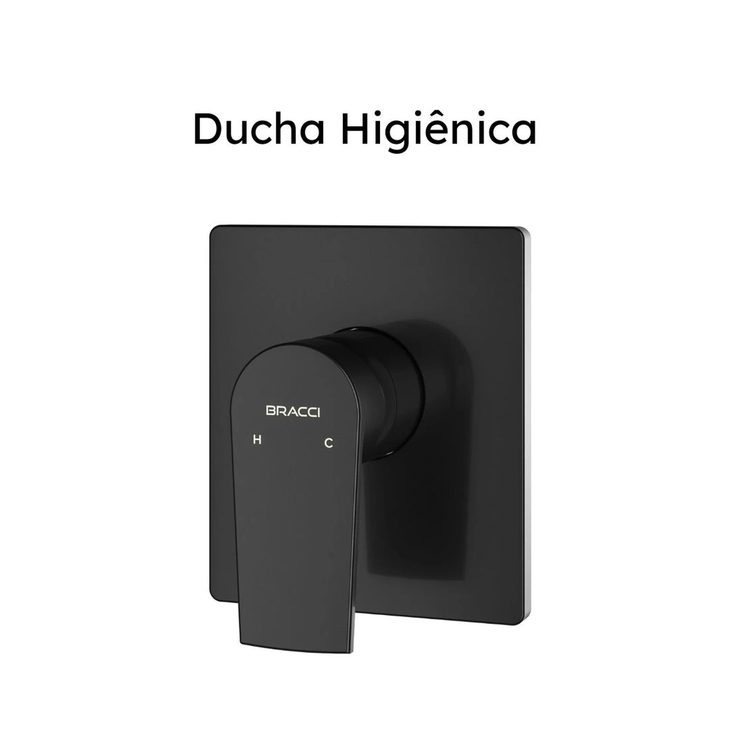 ACABAMENTO MONOCOMANDO DUCHA HIGIÊNICA PRETO FOSCO