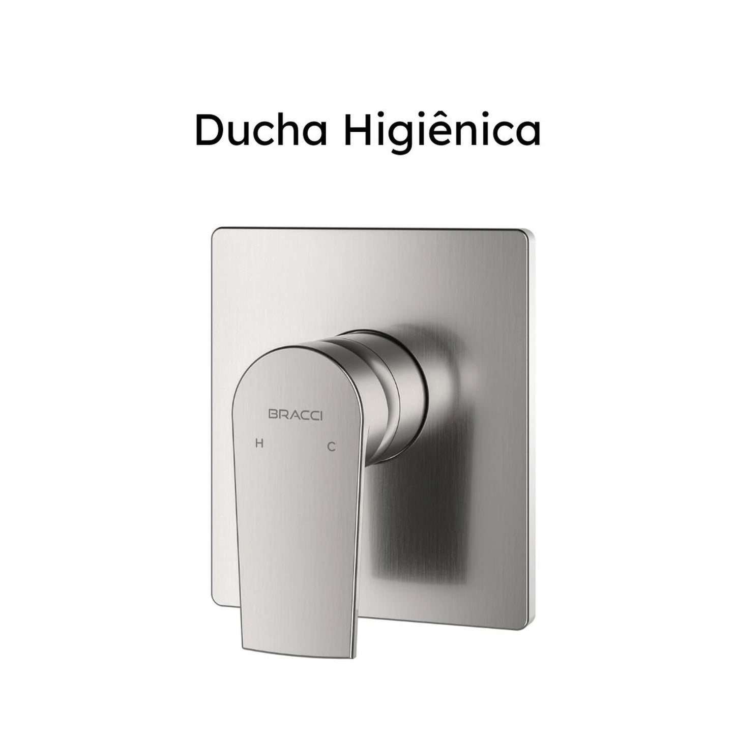 ACABAMENTO MONOCOMANDO DUCHA HIGIÊNICA AÇO ESCOVADO