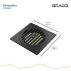 RALO PISO 15X15 PRETO FOSCO PVD